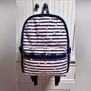 LeSportsac Miffy Route Backpack, LeSportsac Miffy Allover Stripes
